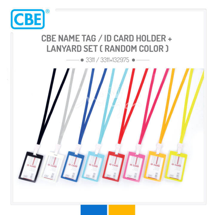 CBE 3311 + 132975 Name Tag / Name Badge Holder / Office ID Card Holder ...