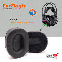 EarTlogis Replacement Ear Pads for Tronsmart Glary Alpha Gaming Headset Parts Earmuff Cover Cushion Pillow