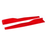 Car Side Skirt 74.5cm Universal Car Swinging Winglet Dividers Wing Edge Red