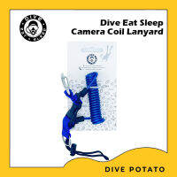 Camera Coil Lanyard (Dive Eat Sleep) Scuba Diving ดำน้ำ อุปกรณ์ดำน้ำ