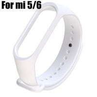 สายรัดข้อมืออัจฉริยะสำหรับวง Xiaomi Mi 5 6สายรัดซิลิโคน MiBand 4สายรัดข้อมือสายรัดข้อมือ Miband 3สำหรับวง Xiaomi Mi 6