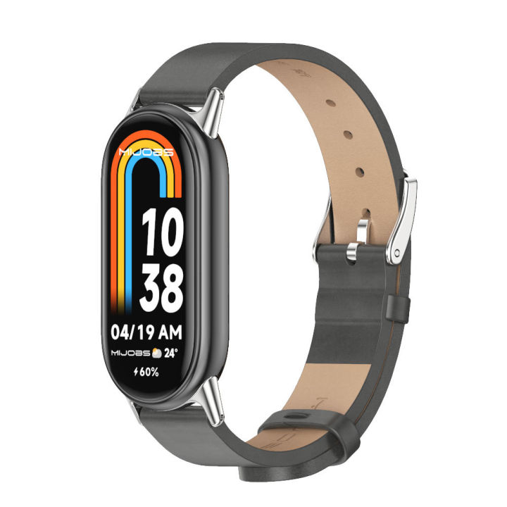 basspal-สายสำหรับ-mi-band-8สำหรับสายรัด-xiaomi-mi-7-6-5-4-3สร้อยข้อมือหนังแท้หรือหนัง-pu-miband-6สายรัดข้อมือ