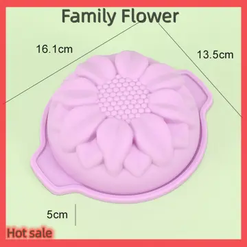 Big silicone cake molds bread pastry mold large sunflower design