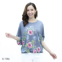 MIKIKO Blouse MI-B1986  ไลคร้า แฟนซี แขนยาว IGPU22-7