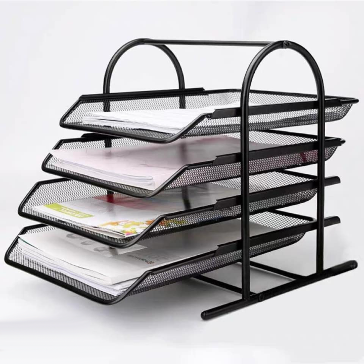 TOP SELLING 4 LAYER DESK FILE Desk Organizer with 4 Sliding Trays