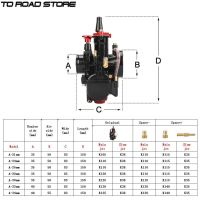 คาบูเรเตอร์มอเตอร์ไซค์ PWK 21 24 26 28 30 32 34 2T 4T 4T พร้อมกำลังไอพ่นสำหรับ Yamaha สำหรับ Mikuni