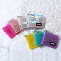 【CW】✌  Transparent Purse Jelly Money Credit Card Holder Wallet Ladies XWith Neck String