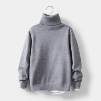 2-12T Toddler Kid Boy Girl Clothes Autumn Winter Warm Pullover Top long sleeve turtleneck Knitted Sweater Casual Plain Knitwear