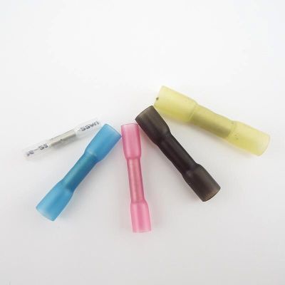 10pcs Electrical Waterproof Seal Insulated Heat Shrink Butt Terminals Solder Sleeve Wire Connector AWG Crimp Terminal Electrical Circuitry Parts