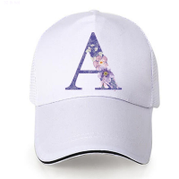 2023 New Fashion Snapback Cotton Baseball Cap Purple Flower Letter Men Women Hip Hop Dad Mesh Trucker Hat Summer Breathable Visors Hats Versatile hat