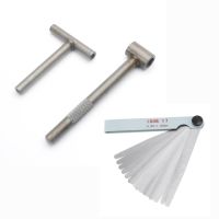 Motorcycle Engine Valve Screw Adjusting Spanner Tool Valve clearance adjustment tools Feeler gauge 0.02-1