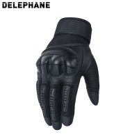 Leather Tactical Gloves Knuckles Protective Hunting Gloves Mens Womens Outdoor Sports Shooting Driving Cycling Gloves Mittens