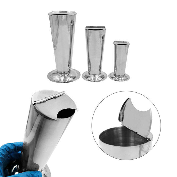 Stainless Steel Tweezer Cylinder Holder Tweezers Forceps Barrel Plier