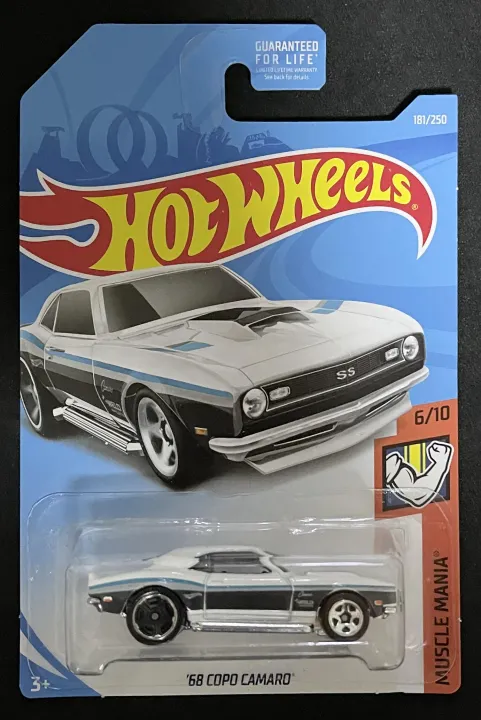 Hot Wheels - Muscle Mania - '68 Copo Camaro White (28) | Lazada PH