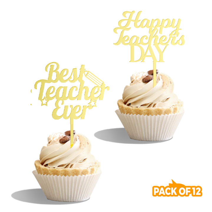 Papa Cupcake Picks-Set of 12 