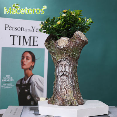 Modern Home Decoration Resin Vase Artificial Wisdom Ancient Tree Flowers Storage Jar Nordic Living Room Room Decoration