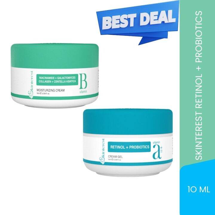 Skinterest Retinol + Probiotics Cream Gel & Mositurizing Cream Anti
