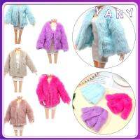 YANY งานอดิเรกของเล่น เสื้อผ้าตุ๊กตา เครื่องประดับ ตุ๊กตา Plush Coat ตุ๊กตาสวม DIY เสื้อคลุมมินิ