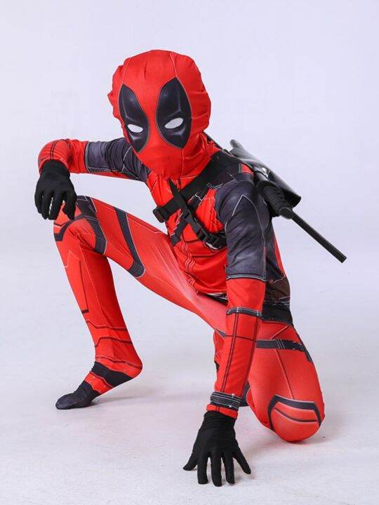 4-12y-boy-deadpool-costume-kids-cosplay-mask-suit-jumpsuit-halloween-party-costume-carnival-show-spider-man-costumes