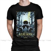 High Quality Men Fire Emblem Black T-Shirt Azure Moon Pure Cotton Shirt Tees Harajuku Tshirt