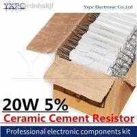 【hot】♗✌◐ 10pcs 20W 5 Cement Resistor Resistance 0.1 10K 0.1R 0.5R 10R 50R 0.22 0.33 0.5 1 2 5 8 10 20 30 50 1K 3.3K 4.7K ohm