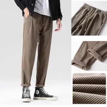 CORDUROY EASY ANKLE PANTS