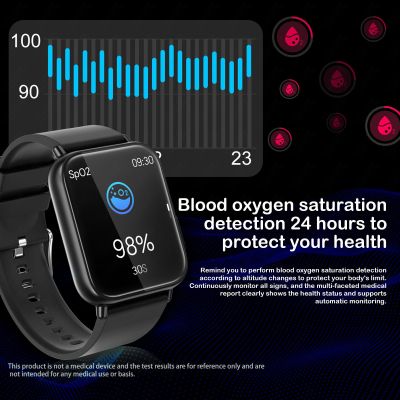 นาฬิกาอัจฉริยะ Xiaomi วัดระดับน้ำตาลในเลือดแบบไม่ล่วงล้ำสมาร์ทวอท์ชเครื่องวัดชีพจร ECG ของผู้ชายกันน้ำสำหรับกีฬา HD ขนาด1.91นิ้ว
