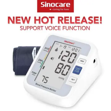 Máy đo huyết áp điện tử bắp tay Sinocare có tính năng tự động bơm không?