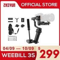 Zhiyun ทางการ Weebill 3S กิมบอลมือถืออุปกรณ์จับกล้อง3แกนบลูทูธควบคุมแสงเติมสำหรับกล้อง DSLR มิเรอร์เลส