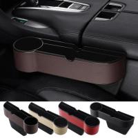 Car Seat Slot Storage Box Universal Fit Car Seat Storage Box Set of 2 Car Seat Storage Organizer Between Seats for Card Money Glasses Phones Keys Wallets beneficial