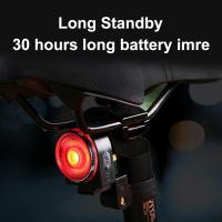 Anti-theft 115dB Bike Bell + Taillight USB Charging Bicycle Rear Light Electric Horn Cycling Mountain Road Bike Accessories