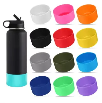  Protective Silicone Boot for 12oz - 24 oz Hydroflask Water  Bottles Tumbler Anti-Slip Bottom Sleeve Cover Bumper Cup Bottom Sleeve - Stanley  Cup Accessories,Black : Sports & Outdoors