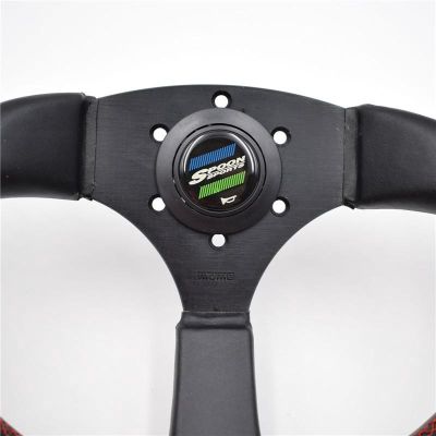 14 Inch Car Spoon Racing Performance Leather Steering Wheel