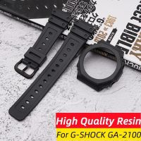 High Quality Resin Watch Band And Case For Casio G-Shock GA-2100 GA-2110 Rubber Strap And Bezel Case Replacement Accessories