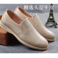 [Top Layer Cowhide] Summer Mens Single Shoes Mens Shoes Light Color Casual Shoes Fashion Business Leather Shoes Tendon Sole Single Shoes shoes