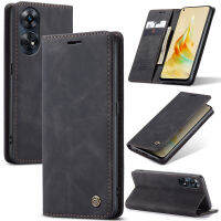 Oppo Reno8 T Case, WindCase Retro PU Leather Wallet Case Card Slots Flip Stand Case Cover for Oppo Reno8 T