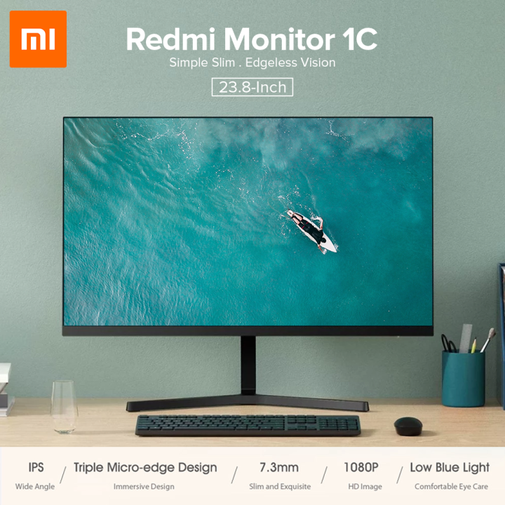 XIAOMI Mi 23.8" Desktop Monitor 1C 1080P Ultra Slim Low Blue Light ...