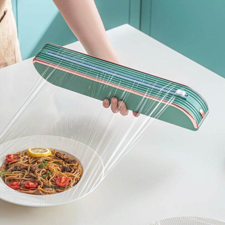 effortless-film-dispenser-plastic-wrap-cutter-magnetic-plastic-wrap-cutter-for-kitchen-storage-space-saving-dispenser-for-wrap