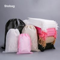 StoBag Wholesale Non Woven Drawstring Bags Shoes Organizer Clothes Packaging Storage Reusable Pocket Home Pouch Logo(Extra Fee)