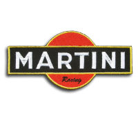 อาร์ม ตัวรีด อาร์มติดเสื้อ รถ ลาย โลโก้ ตรา Martini Racing Team Formula One มาร์ตินี่เรซซิ่ง มาสำหรับตกแต่งเสื้อผ้า