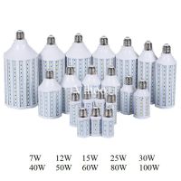 【The-Best】 pkdibm 7W 12W 15W 30W 40W 50W 60W 80W 100W E27 B22 E40 SMD 5730 5630 LED หลอดไฟข้าวโพด Droplight จี้ไฟโคมไฟดาวน์ไลท์