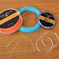 [HOT LIAXLLWISAAZH 534] 2/3/4/5/6/7/8 WT Fly Fishing Line Combo น้ำหนัก Forward Floating Blue Fly Line 20/30LB Backing Line Tapered Leader Loop Tippet