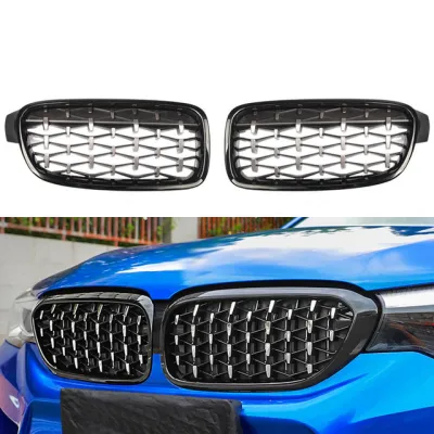 Car Front Bumper Diamond Kidney Grille Racing Grille for BMW-3 Series F30 F31 320I 325I 328I 330I 2012-2018