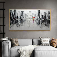 GATYZTORY Frame Abstract Modern City DIY Painting By Numbers Acrylic Paint On Canvas Wall Art Picture For Living Room 60x120cm