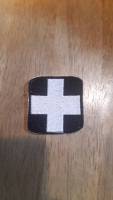 Tec40 Patch and Velcro Armband Red cross อาร์ม ตีนตุ๊กแก Size 50x50mm Made in THAILAND