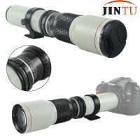 JINTU ขาวซุปเปอร์500มม. F/8.0 F8เลนส์กล้องโทรศัพท์ + T-Mount สำหรับ NIKON D3200 D3300 D3400 D5200 D5300 D5500 D5600 D7100กล้อง D7200