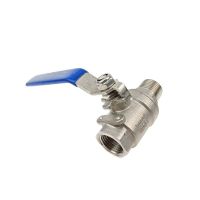 【CW】 Port 1/2 Inch Male x Female 304 Heavy Duty for Water Oil and Gas1000WOG (1/2 NPT)