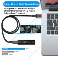 สาย USB3.2 10Gbps USB ชนิด A ถึง USB C 3.1/3.2 Gen2สาย USB สำหรับโอนย้ายข้อมูล USB C SSD สายเคเบิลฮาร์ดดิสก์3A 60W QC 3.0ชาร์จได้อย่างรวดเร็ว