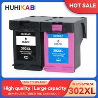 หมึก302XL Pz27 HUHIKAB ตลับหมึกสำหรับ HP หมึก302 XL ที่นำกลับมาผลิตใหม่ใน3830ที่3831 3832 3833 3834 4650 4652อิจฉา4510 4511 4512ตลับหมึก