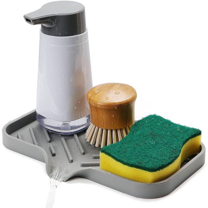 silicone-kitchen-soap-tray-sink-tray-drain-sponge-rack-sink-storage-tray-used-for-sponge-soap-dispenser-scrubber
